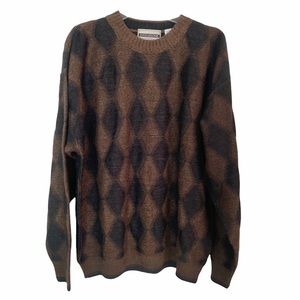 Grandpa Sweaters Vintage Evoluzione Mens Wool/Alpaca/Acrylic Blend Sz L